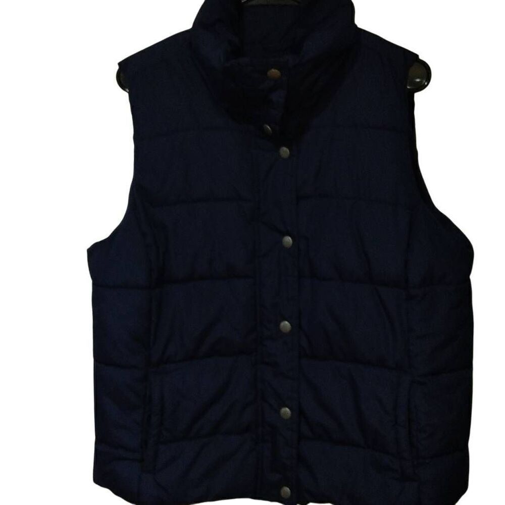 Old Navy Puffa Vest Into The Deep XL Dark Blue Insulated Zipper Front